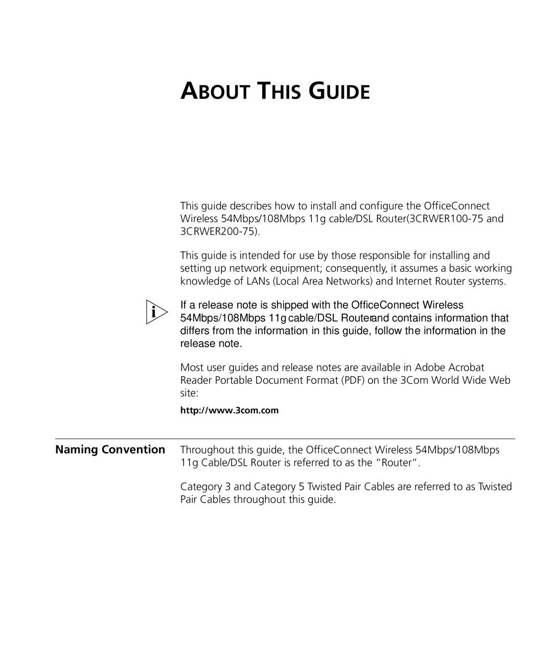 3Com WL-537S manual About this Guide 