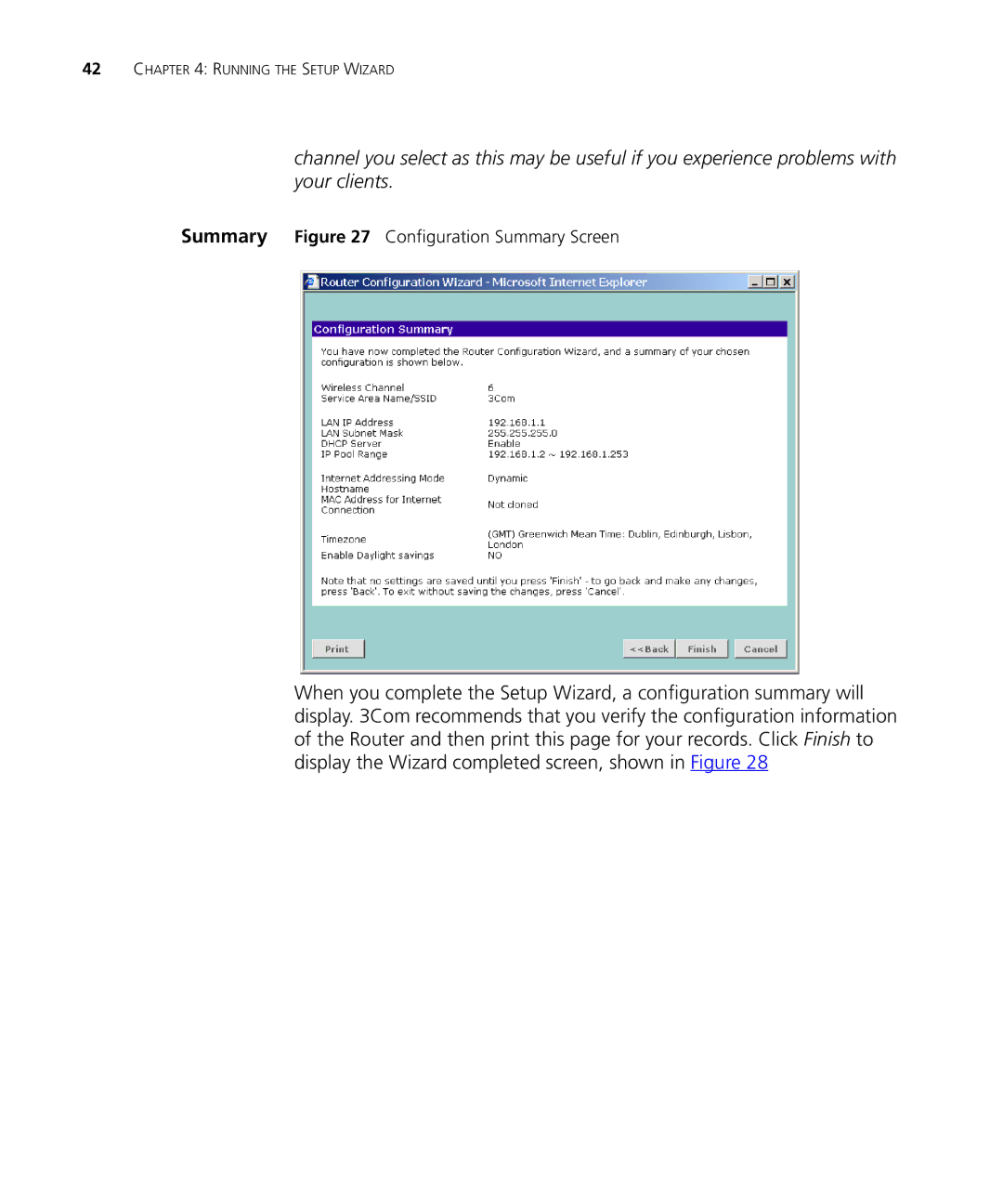 3Com WL-537S manual Running the Setup Wizard 