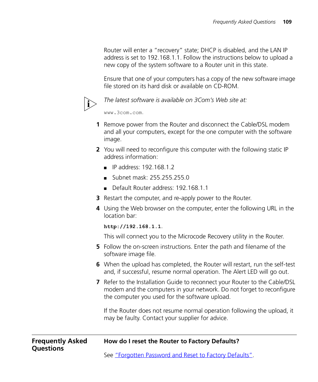 3Com WL-537S manual Latest software is available on 3Com’s Web site at 