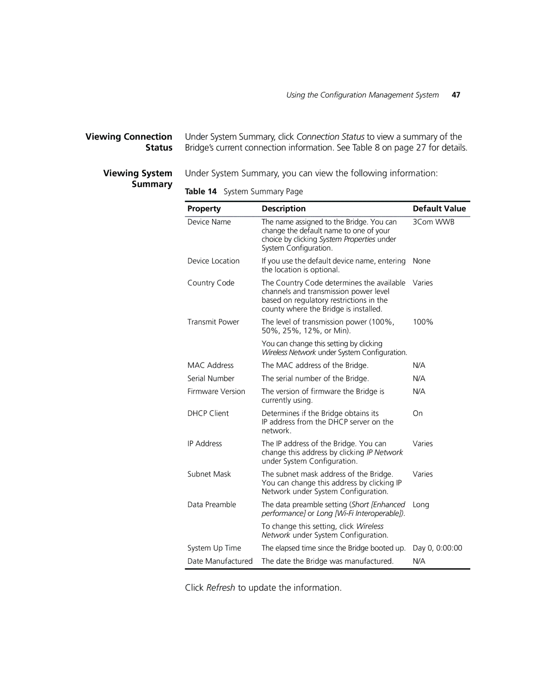 3Com WL-560 manual Summary 