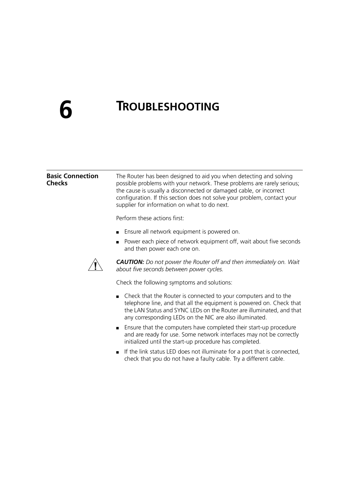 3Com WL-603 manual Troubleshooting 