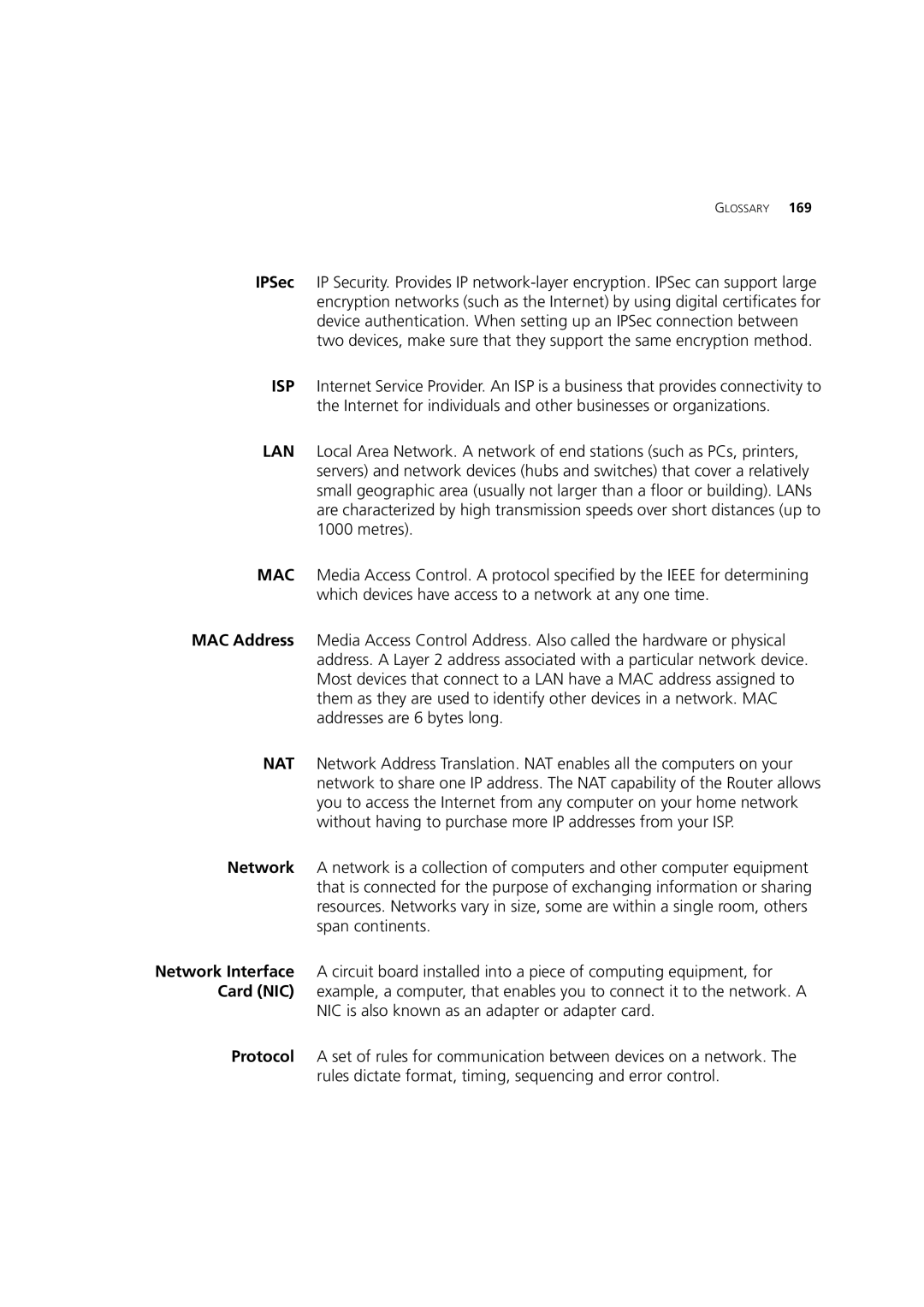 3Com WL-603 manual Glossary 