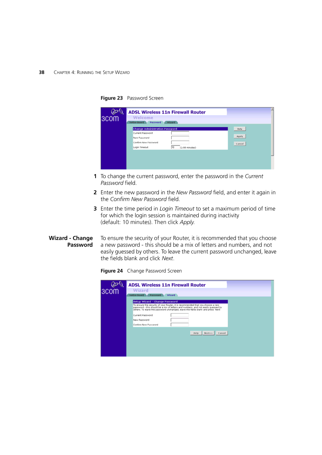 3Com WL-603 manual Password Screen 