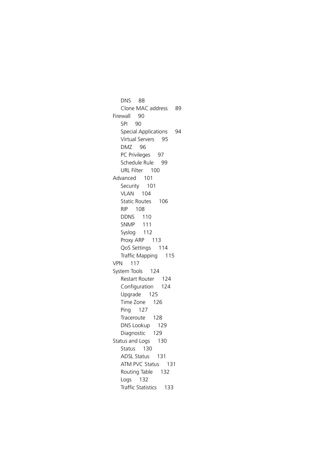 3Com WL-603 manual Dns 