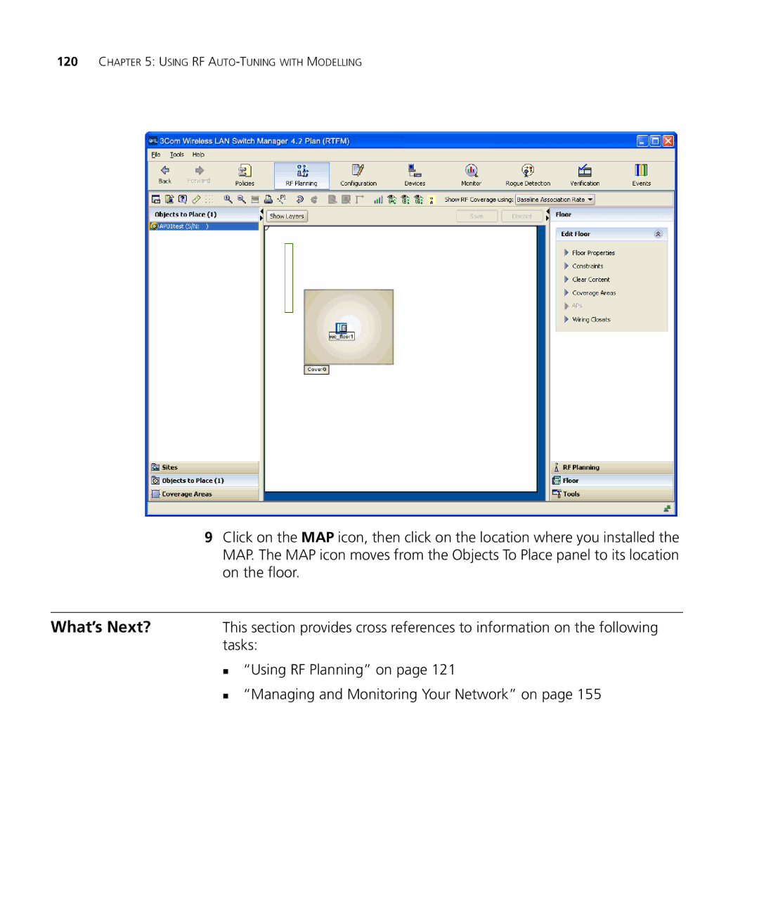 3Com WX2200 manual Using RF AUTO-TUNING with Modelling 