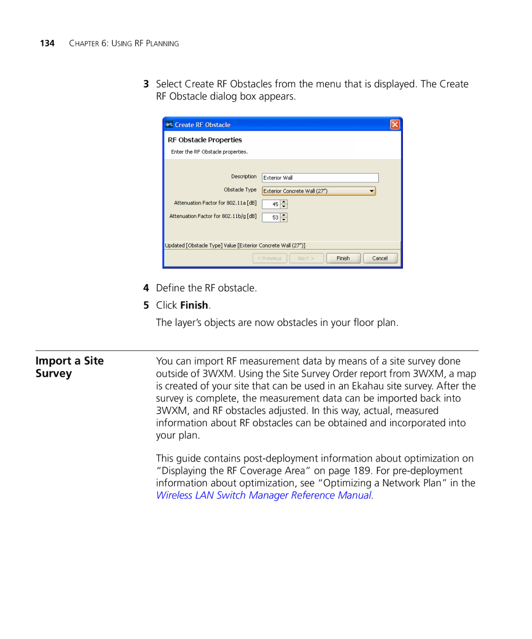 3Com WX2200 manual Import a Site, Survey, Your plan 