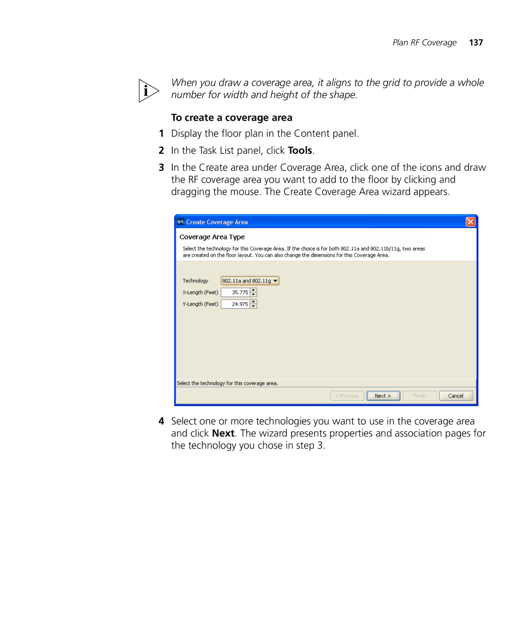 3Com WX2200 manual To create a coverage area 