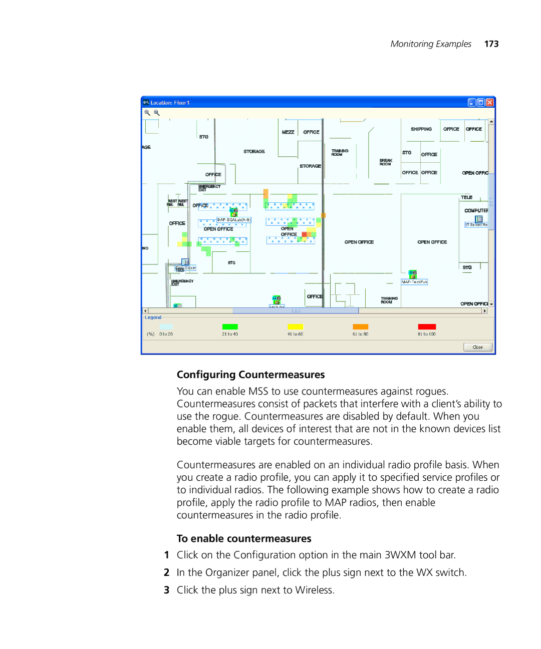 3Com WX2200 manual Configuring Countermeasures, To enable countermeasures 