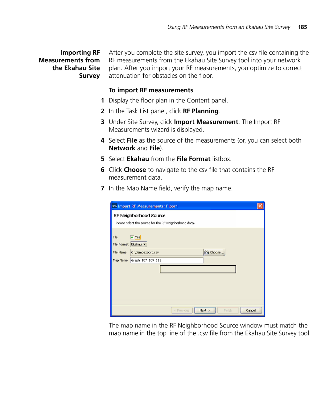 3Com WX2200 manual To import RF measurements 