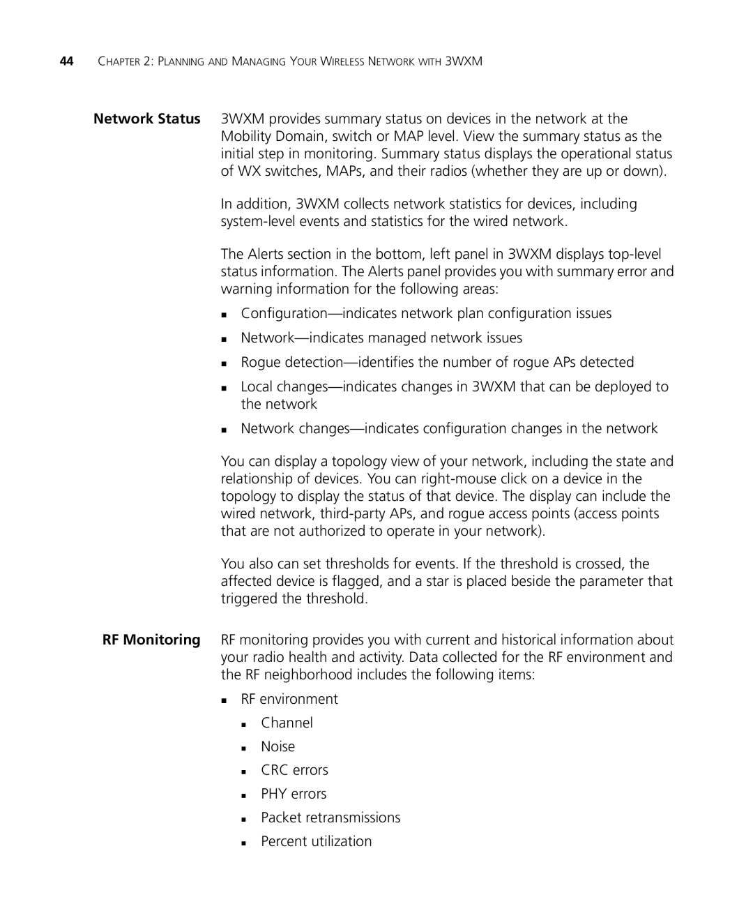 3Com WX2200 manual Planning and Managing Your Wireless Network with 3WXM 