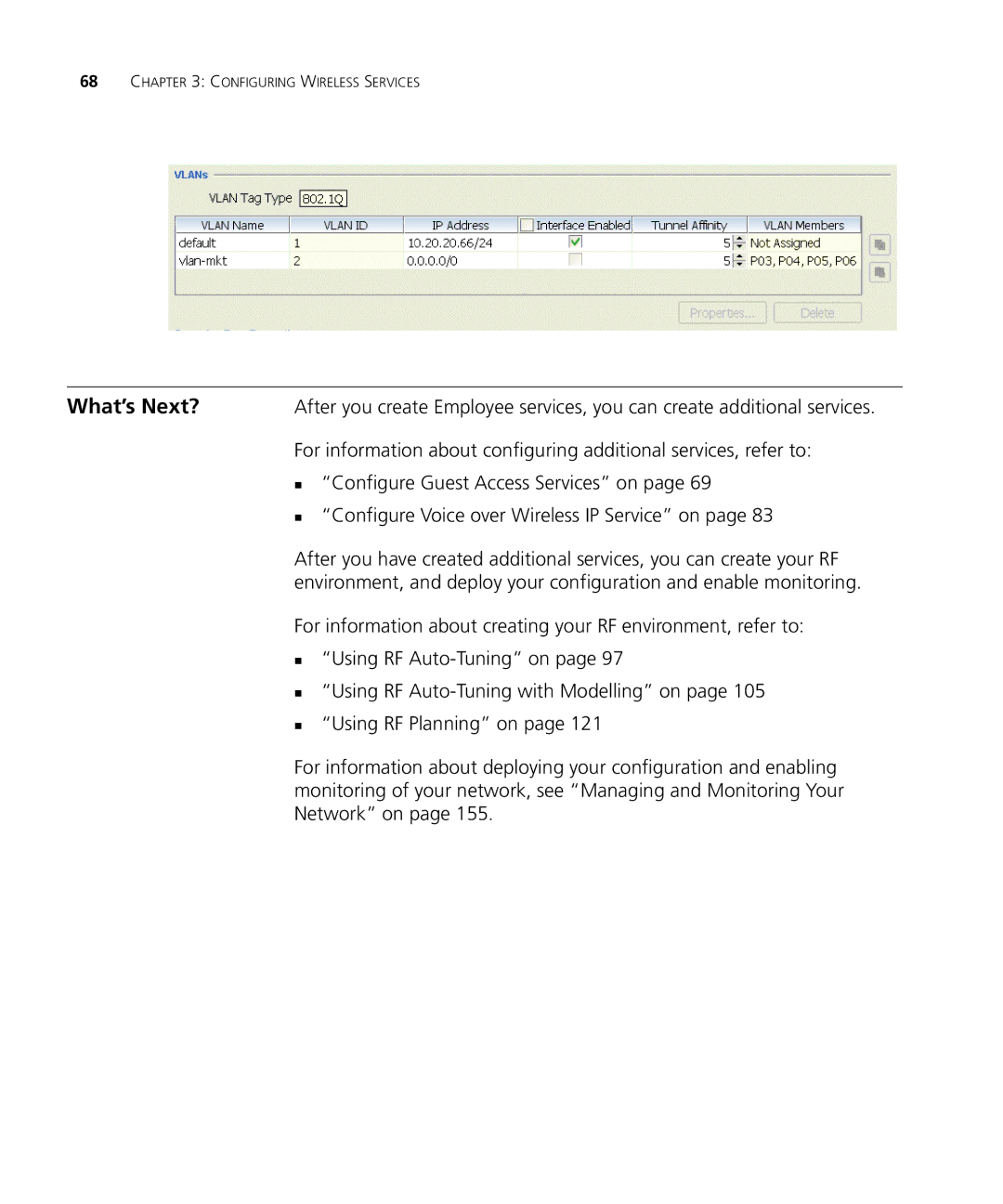 3Com WX2200 manual Configuring Wireless Services 