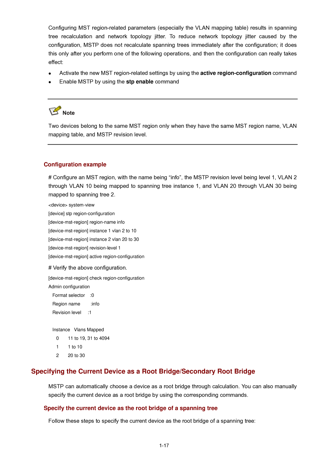 3Com WX3000 operation manual Configuration example, # Verify the above configuration 