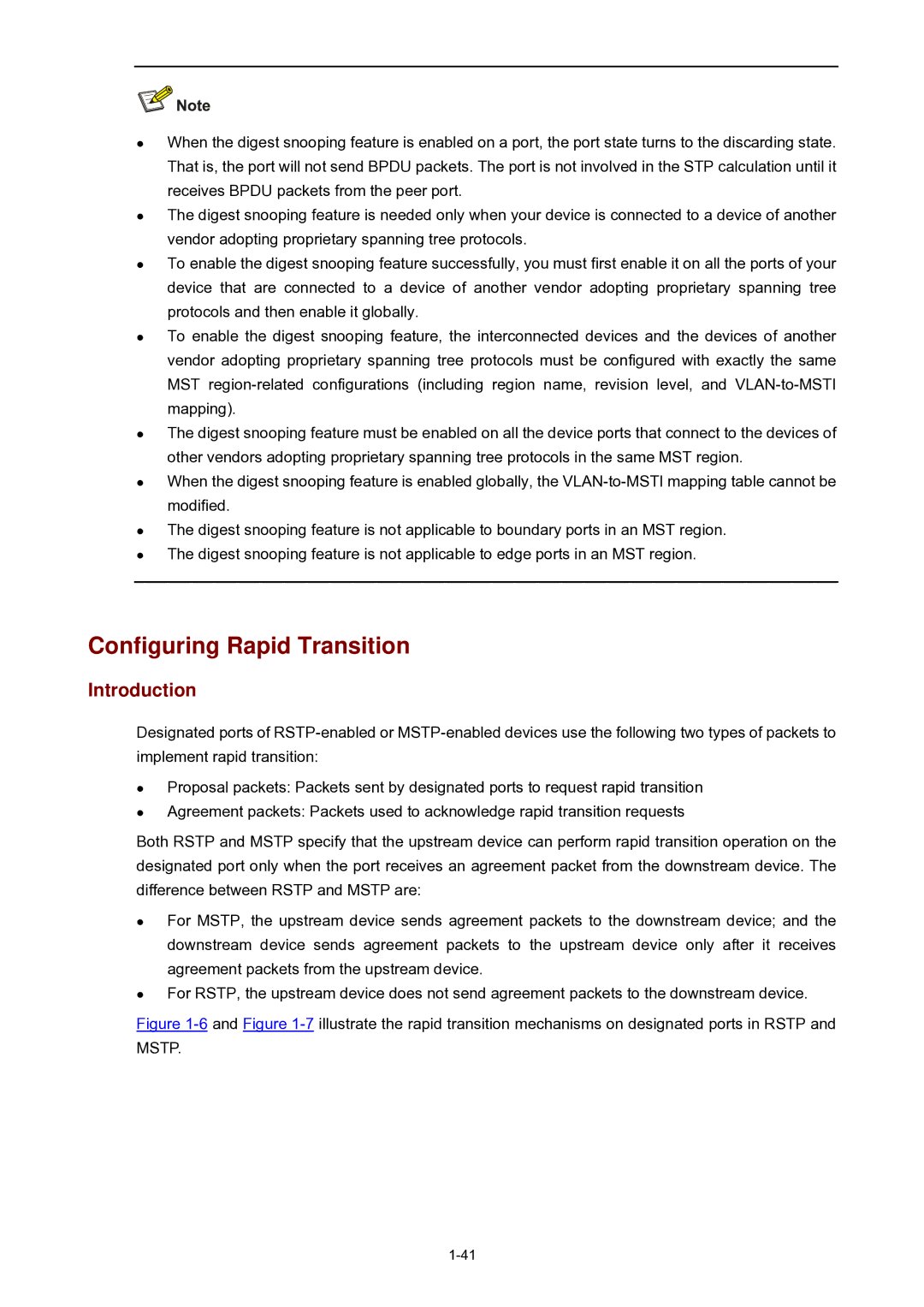 3Com WX3000 operation manual Configuring Rapid Transition 