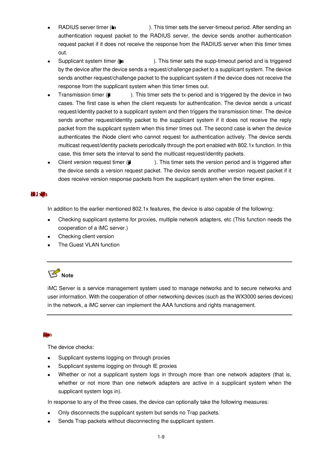 3Com WX3000 operation manual Additional 802.1x Features Implemented, Checking the supplicant system 