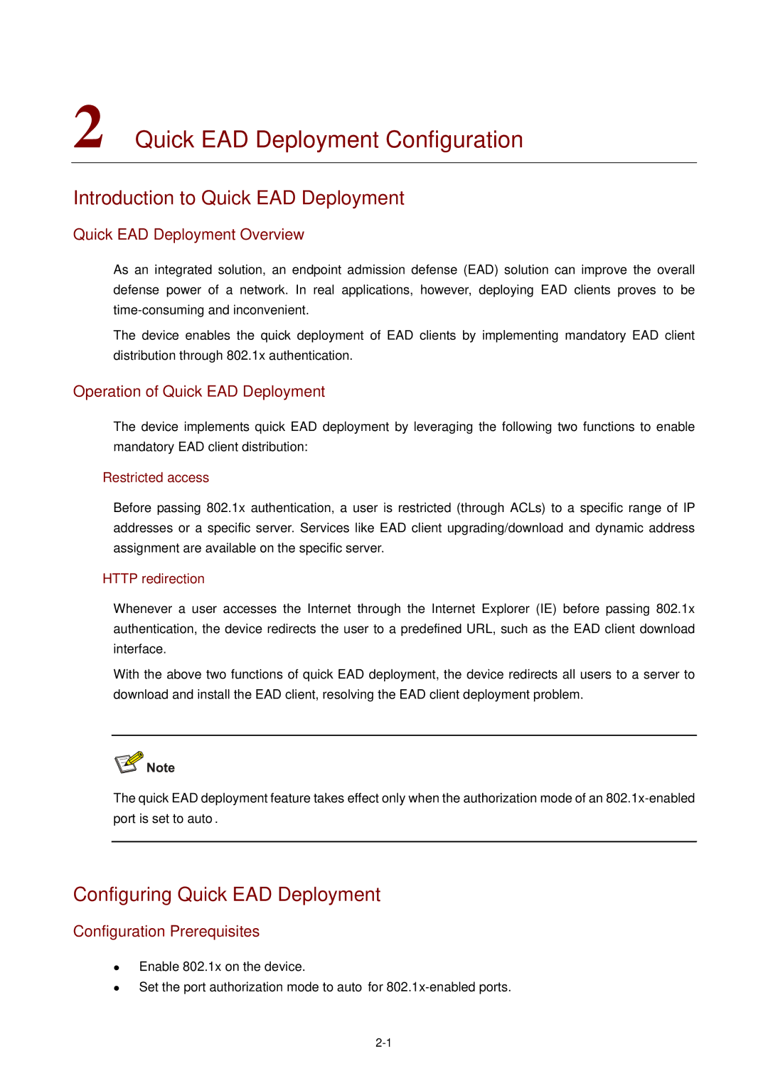 3Com WX3000 Quick EAD Deployment Configuration, Introduction to Quick EAD Deployment, Configuring Quick EAD Deployment 