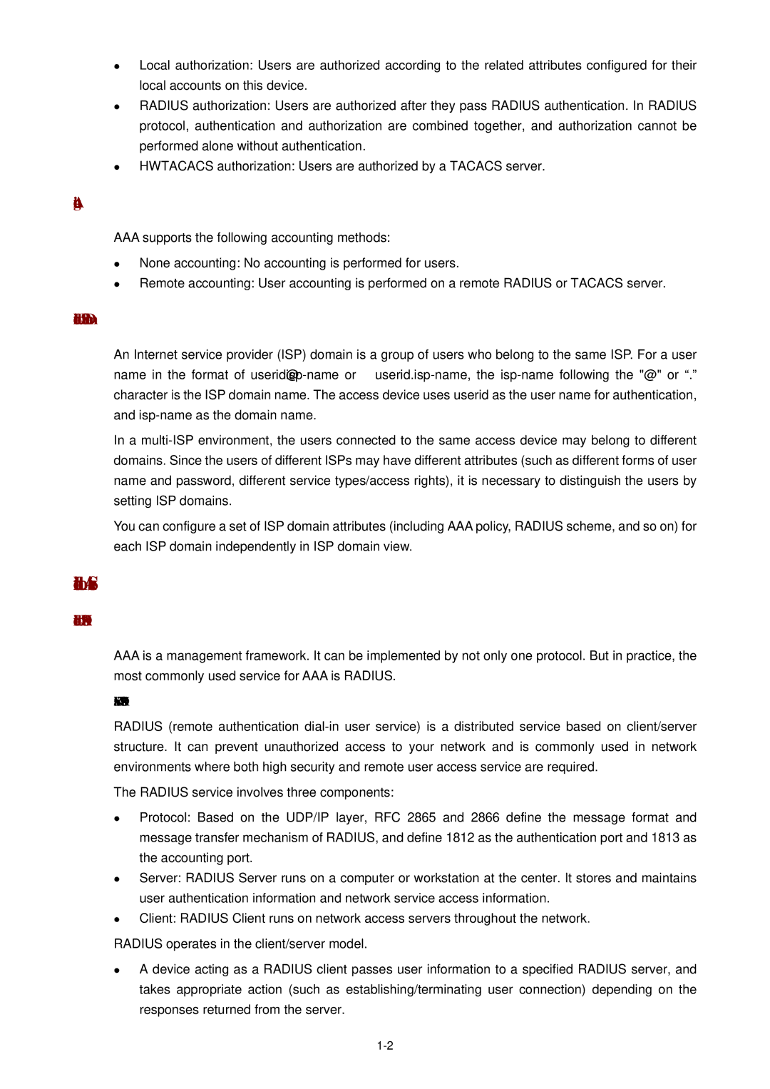 3Com WX3000 Introduction to AAA Services, Accounting, Introduction to ISP Domain, Introduction to Radius, What is Radius 