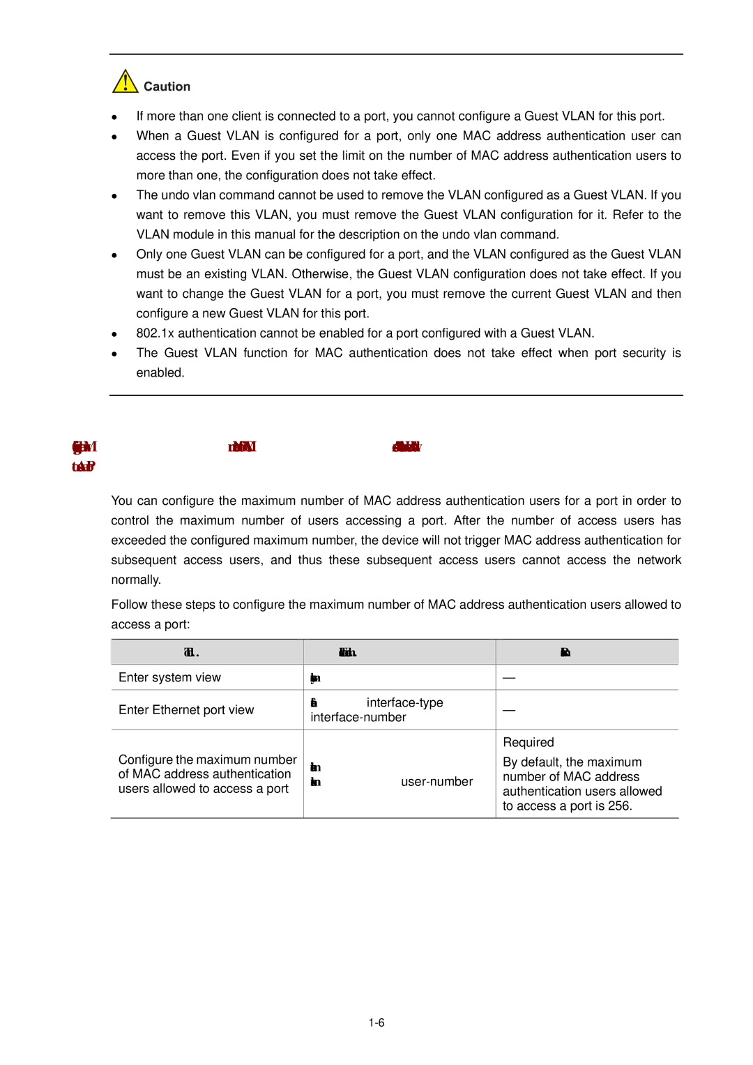 3Com WX3000 Configure the maximum number, MAC address authentication Number of MAC address, Max-auth-num user-number 