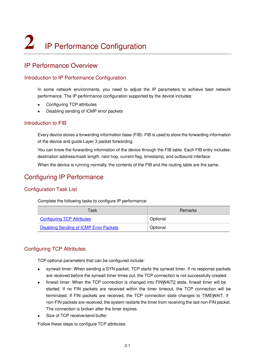 3Com WX3000 operation manual IP Performance Configuration, IP Performance Overview, Configuring IP Performance 