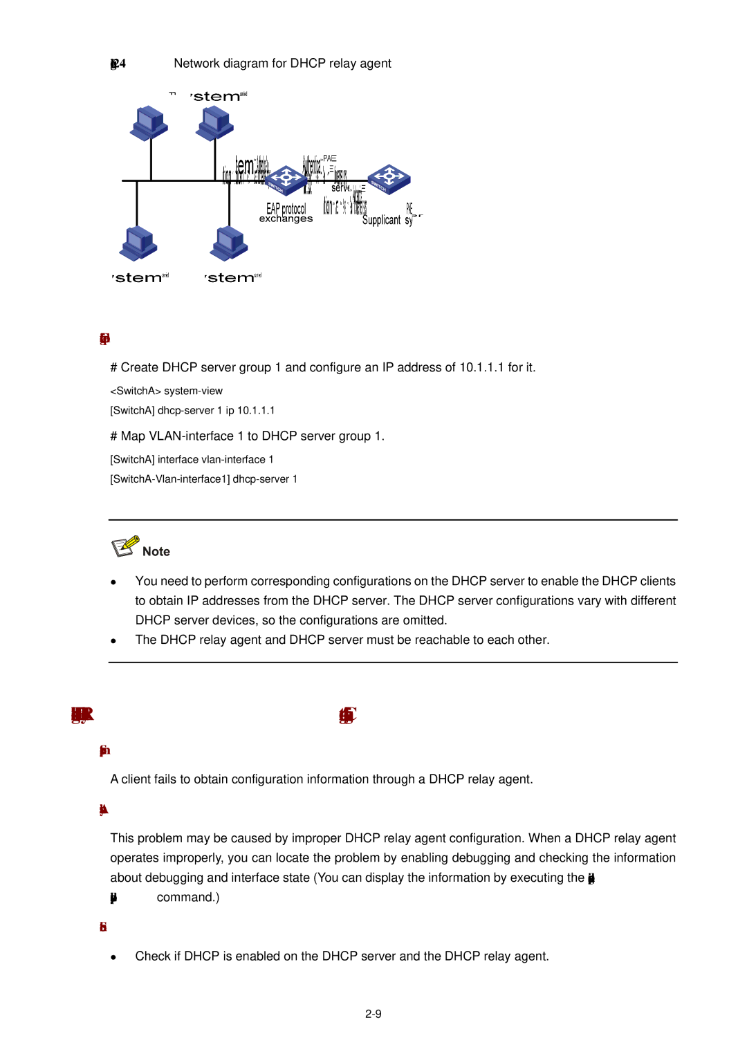 3Com WX3000 operation manual Troubleshooting Dhcp Relay Agent Configuration, Symptom, Analysis, Solution 