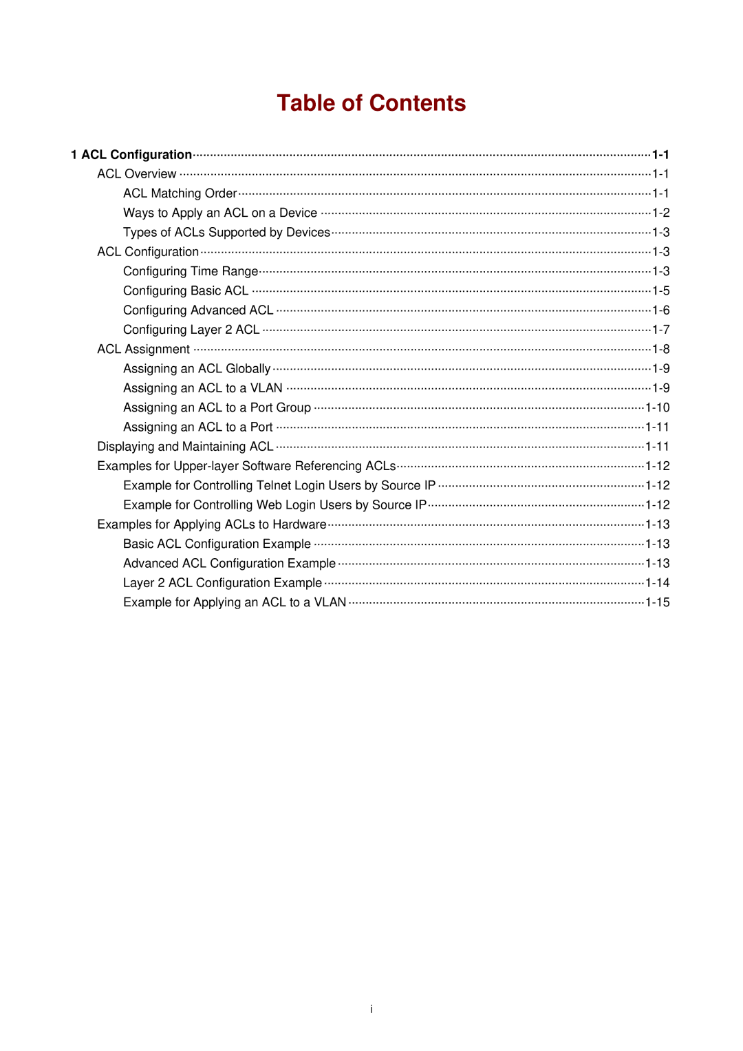 3Com WX3000 operation manual Table of Contents 