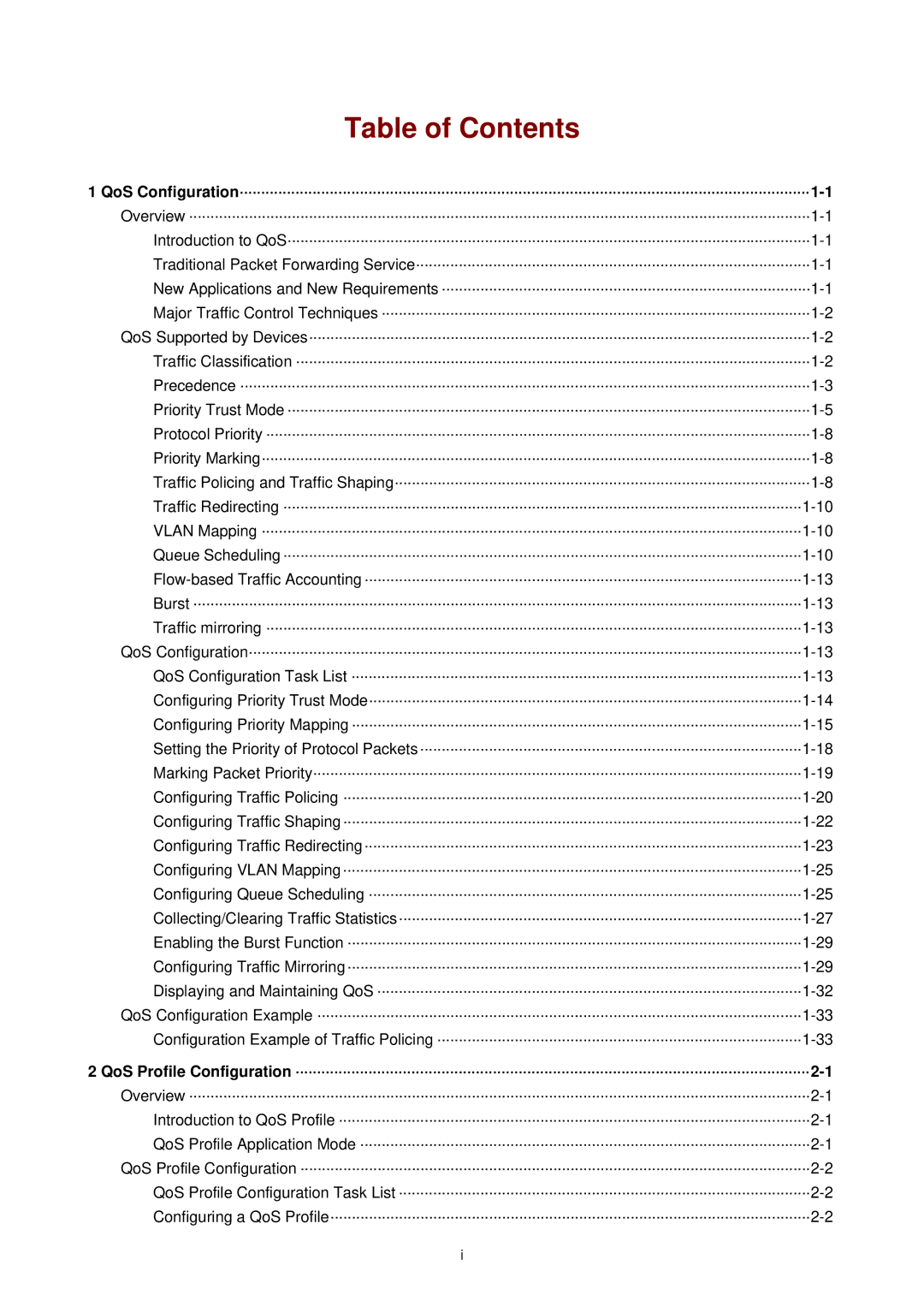 3Com WX3000 operation manual Table of Contents 