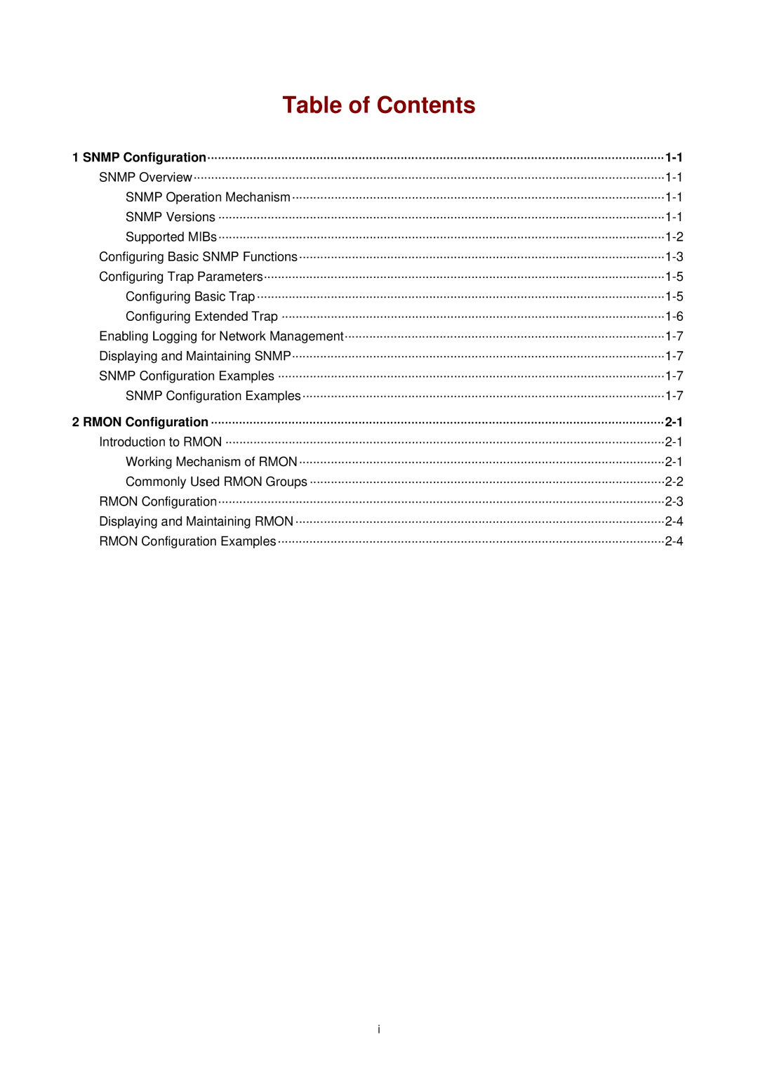 3Com WX3000 operation manual Table of Contents 