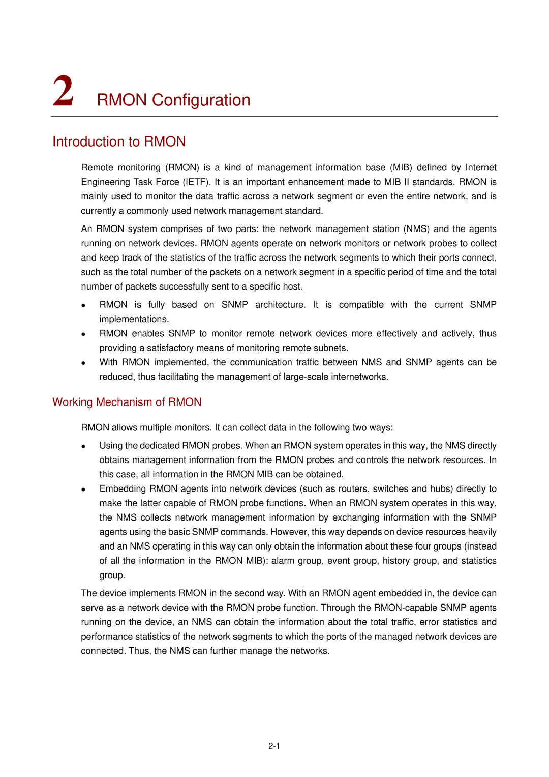 3Com WX3000 operation manual Rmon Configuration, Introduction to Rmon, Working Mechanism of Rmon 