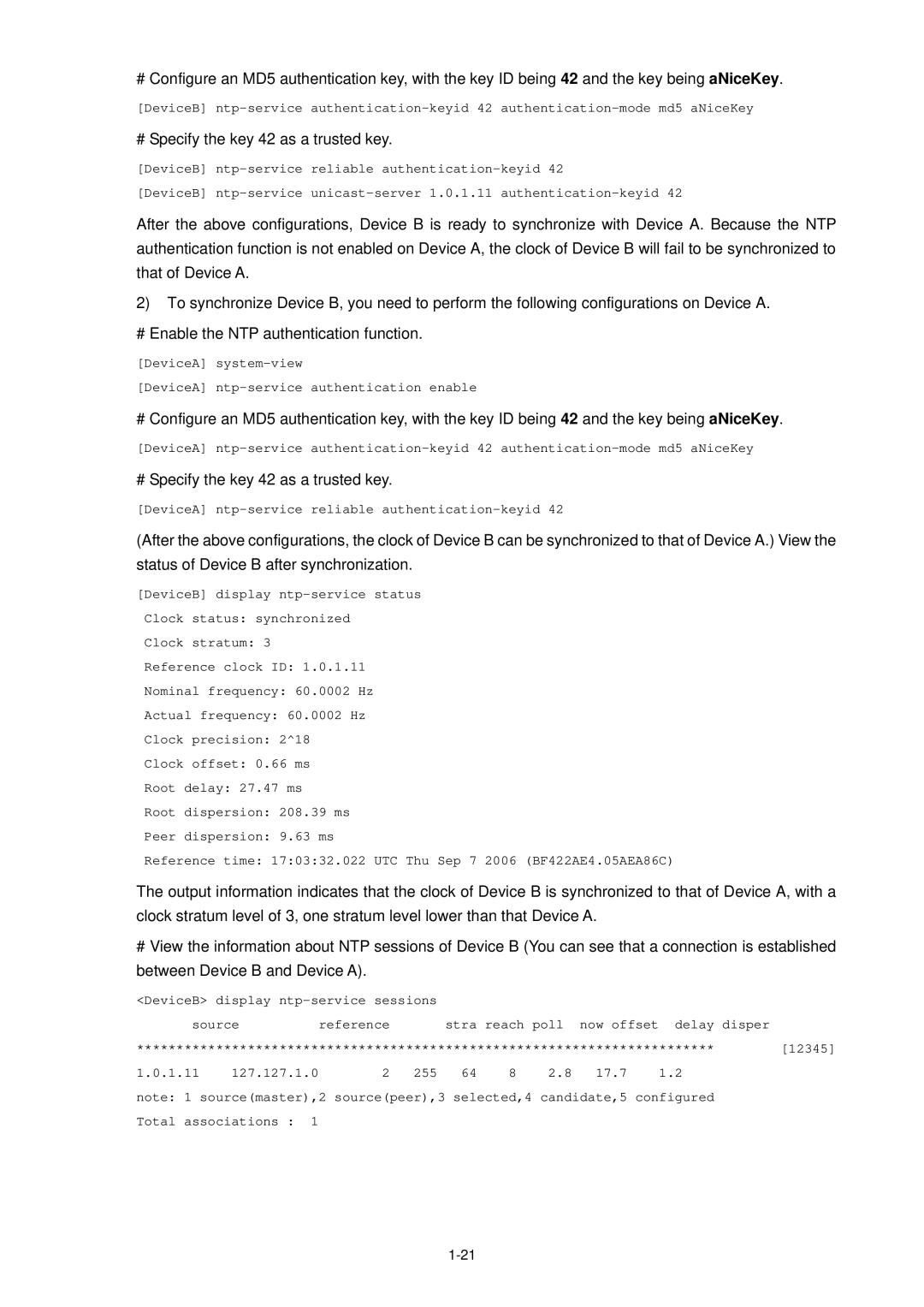 3Com WX3000 operation manual # Specify the key 42 as a trusted key 