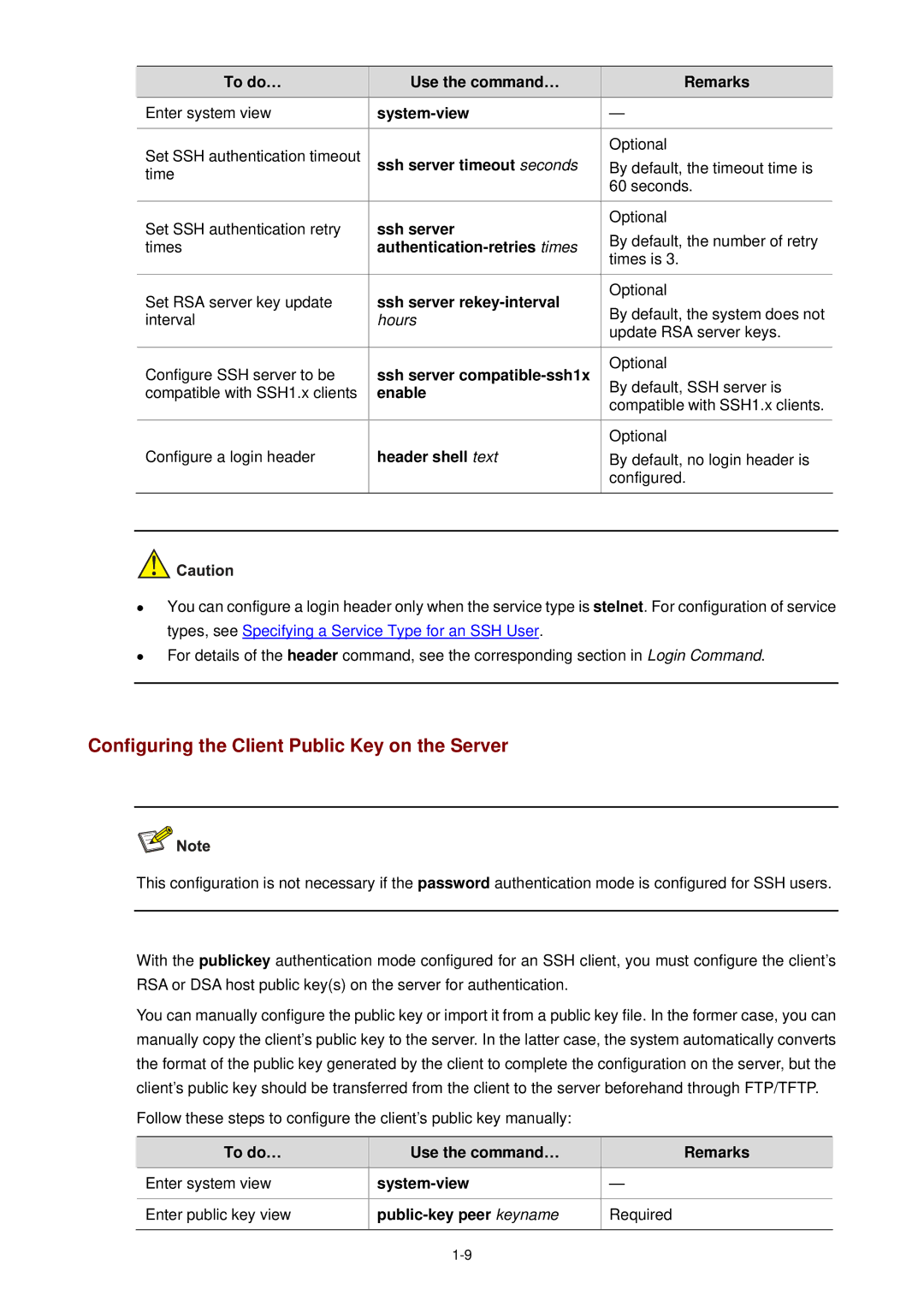 3Com WX3000 operation manual Configuring the Client Public Key on the Server 