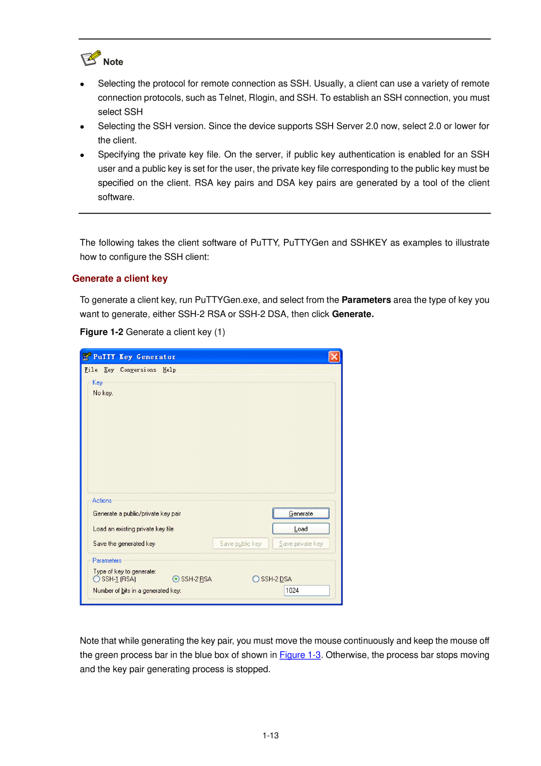 3Com WX3000 operation manual 2Generate a client key 