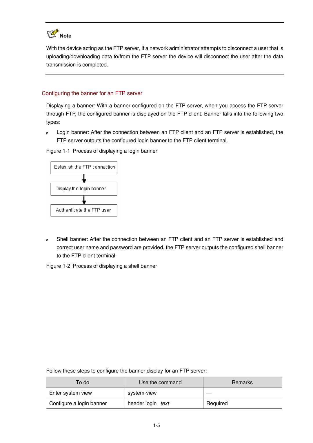 3Com WX3000 operation manual Configuring the banner for an FTP server 