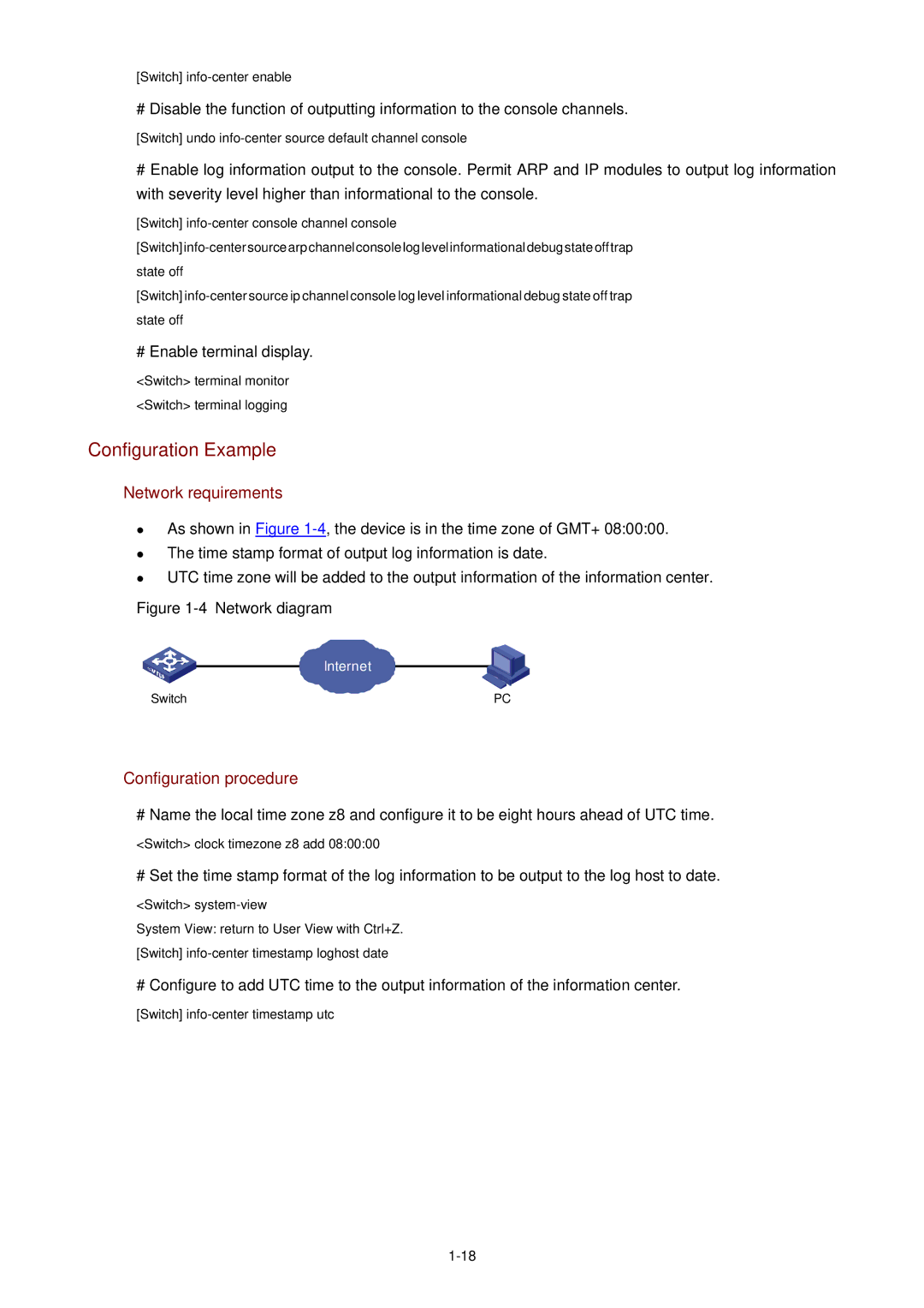 3Com WX3000 operation manual # Enable terminal display, 4Network diagram 