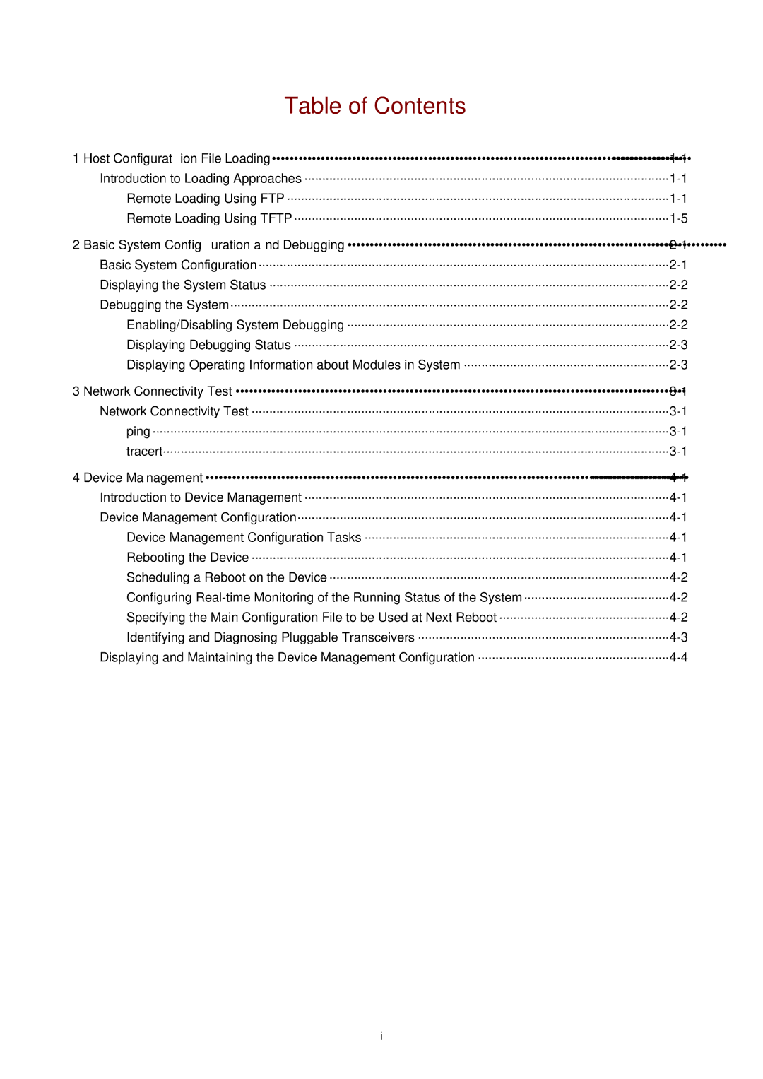 3Com WX3000 operation manual Table of Contents 