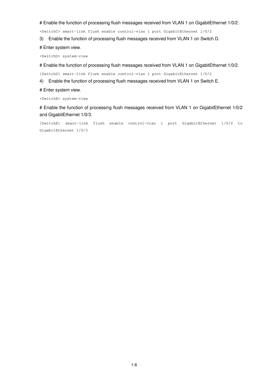 3Com WX3000 operation manual SwitchD system-view 