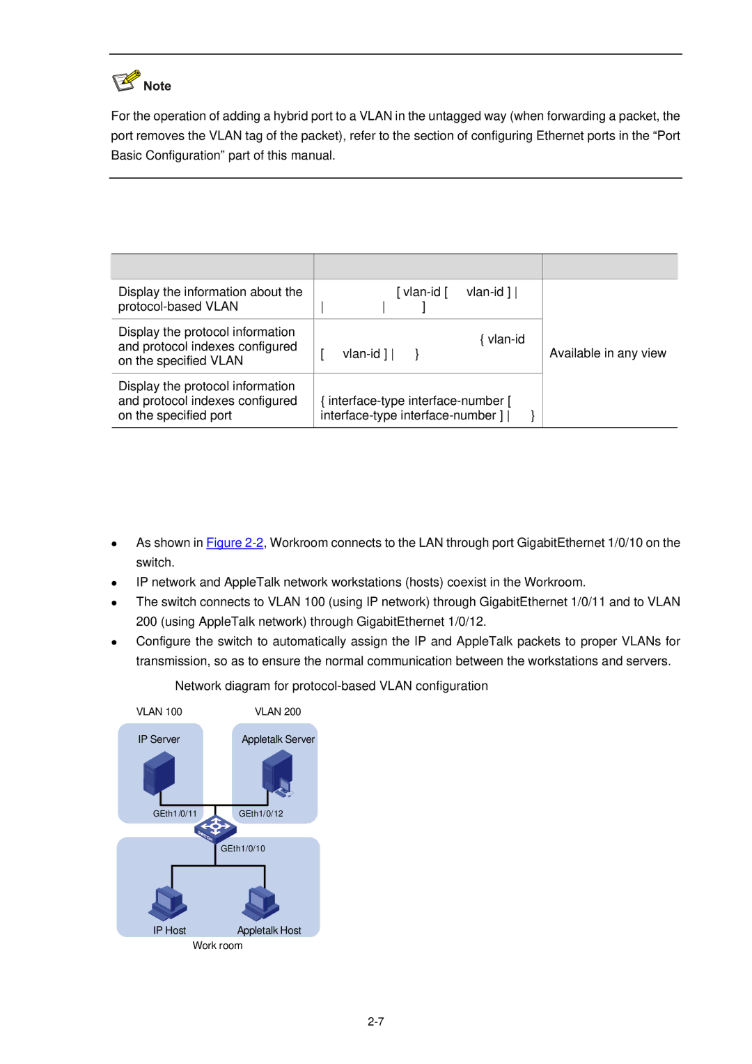 3Com WX3000 Displaying and Maintaining Protocol-Based Vlan, Display vlan vlan-id to vlan-id all, Dynamic static 