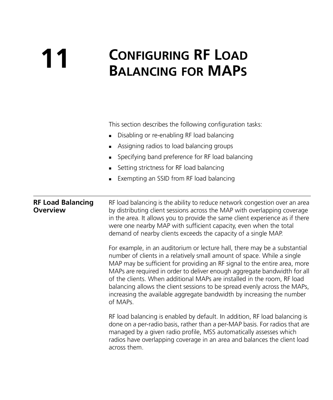 3Com WX2200 3CRWX220095A, WXR100 3CRWXR10095A, WX4400 3CRWX440095A, WX1200 3CRWX120695A manual Configuring RF Load 