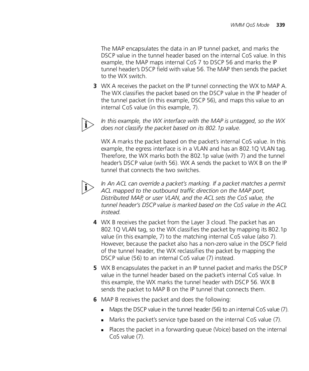 3Com WX2200 3CRWX220095A, WXR100 3CRWXR10095A, WX4400 3CRWX440095A manual MAP B receives the packet and does the following 