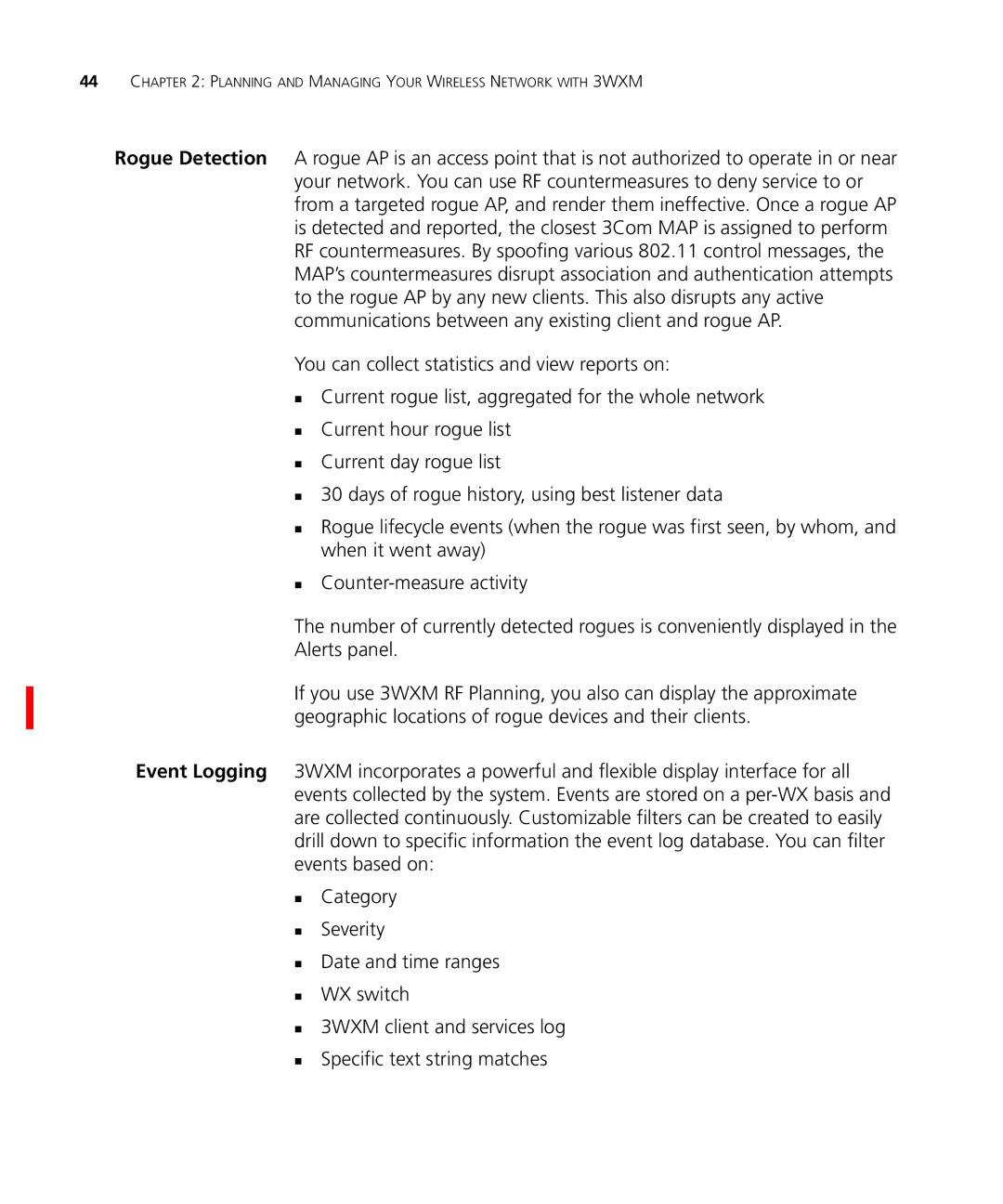 3Com WX1200 3CRWX120695A, WXR100 3CRWXR10095A, WX4400 3CRWX440095A Planning and Managing Your Wireless Network with 3WXM 