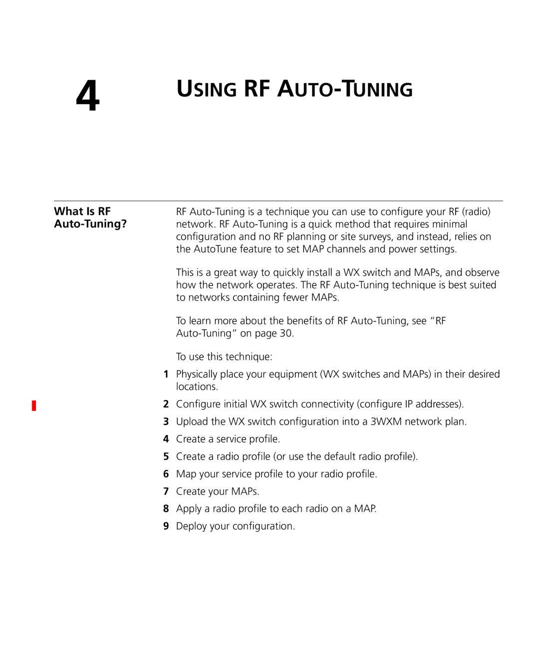 3Com WX1200 3CRWX120695A, WXR100 3CRWXR10095A, WX4400 3CRWX440095A manual What Is RF, Auto-Tuning? 