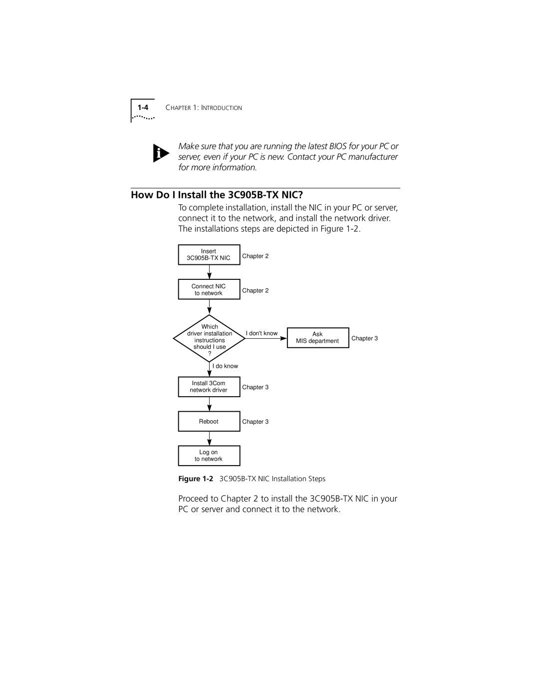 3Com XL PCI manual How Do I Install the 3C905B-TX NIC? 