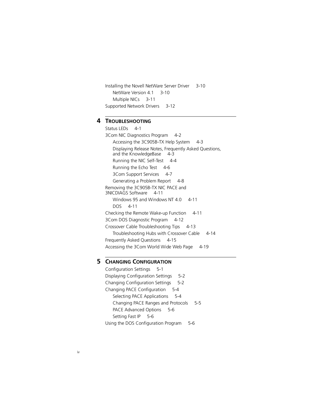 3Com XL PCI manual Troubleshooting 