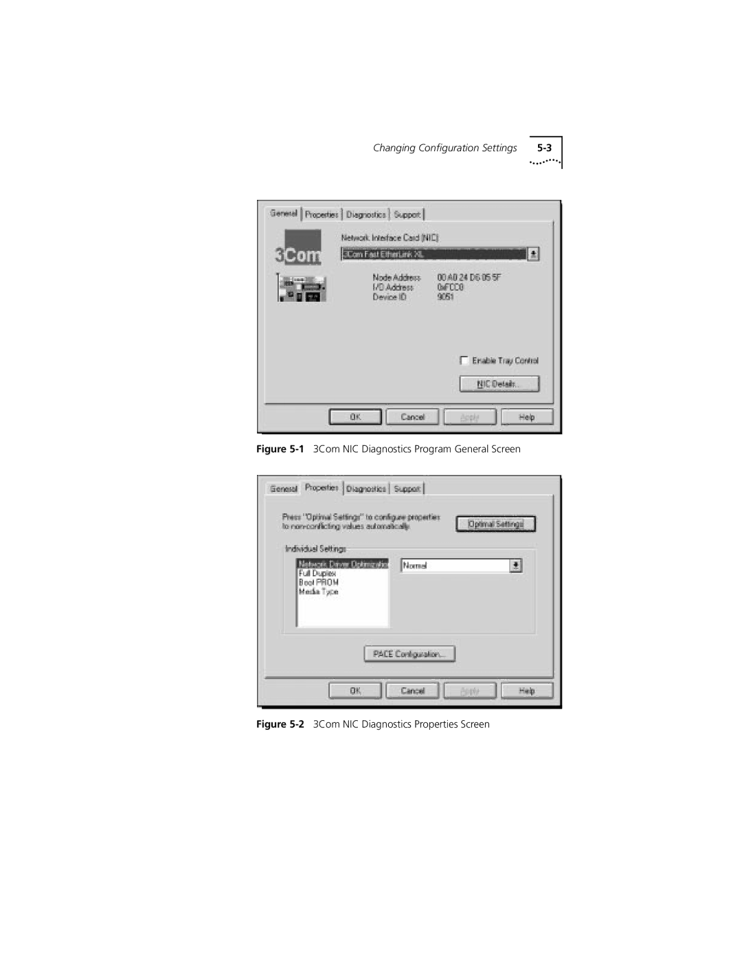 3Com XL PCI manual Changing Conﬁguration Settings 