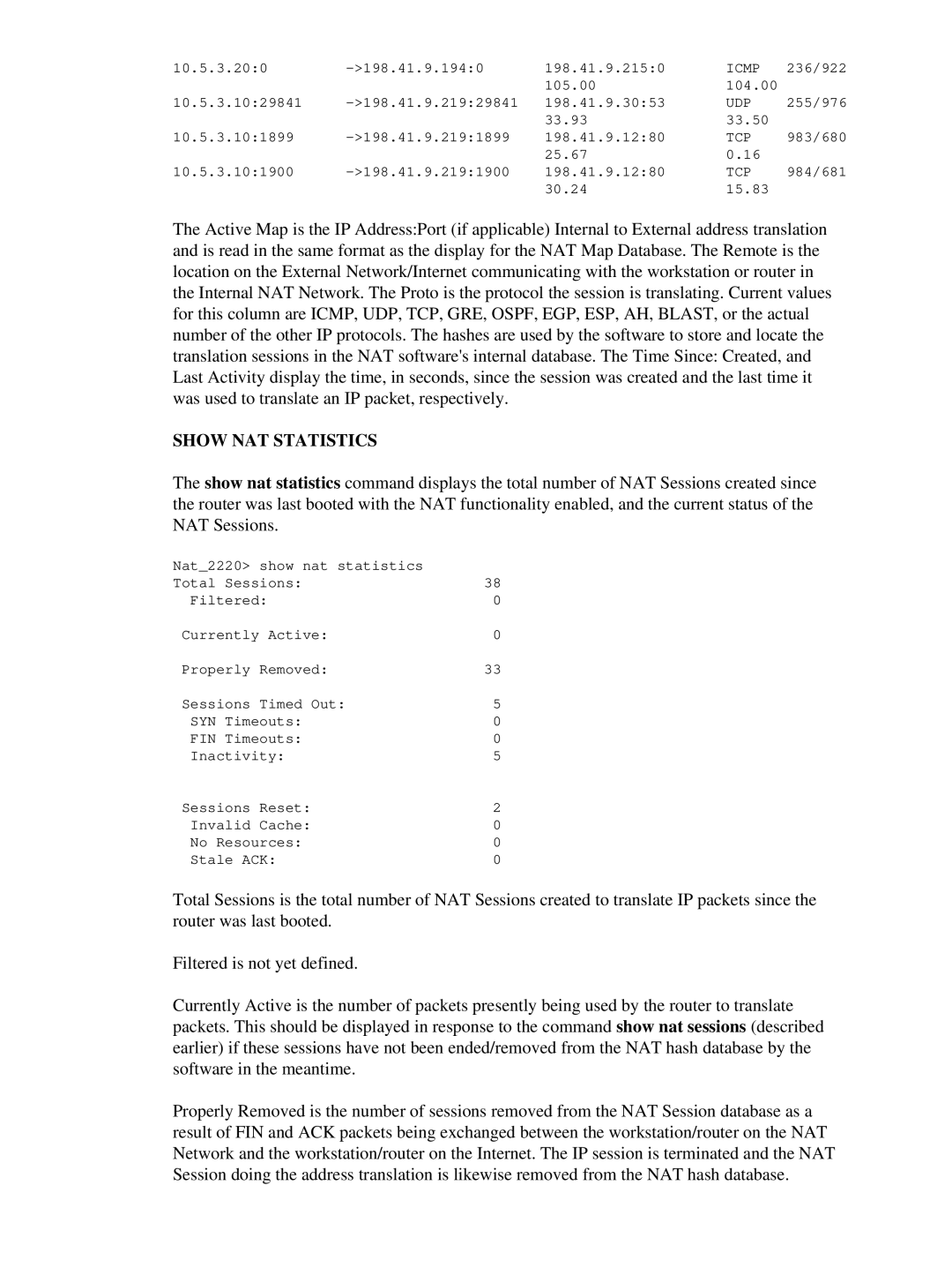 3D Connexion 17621 setup guide Show NAT Statistics 