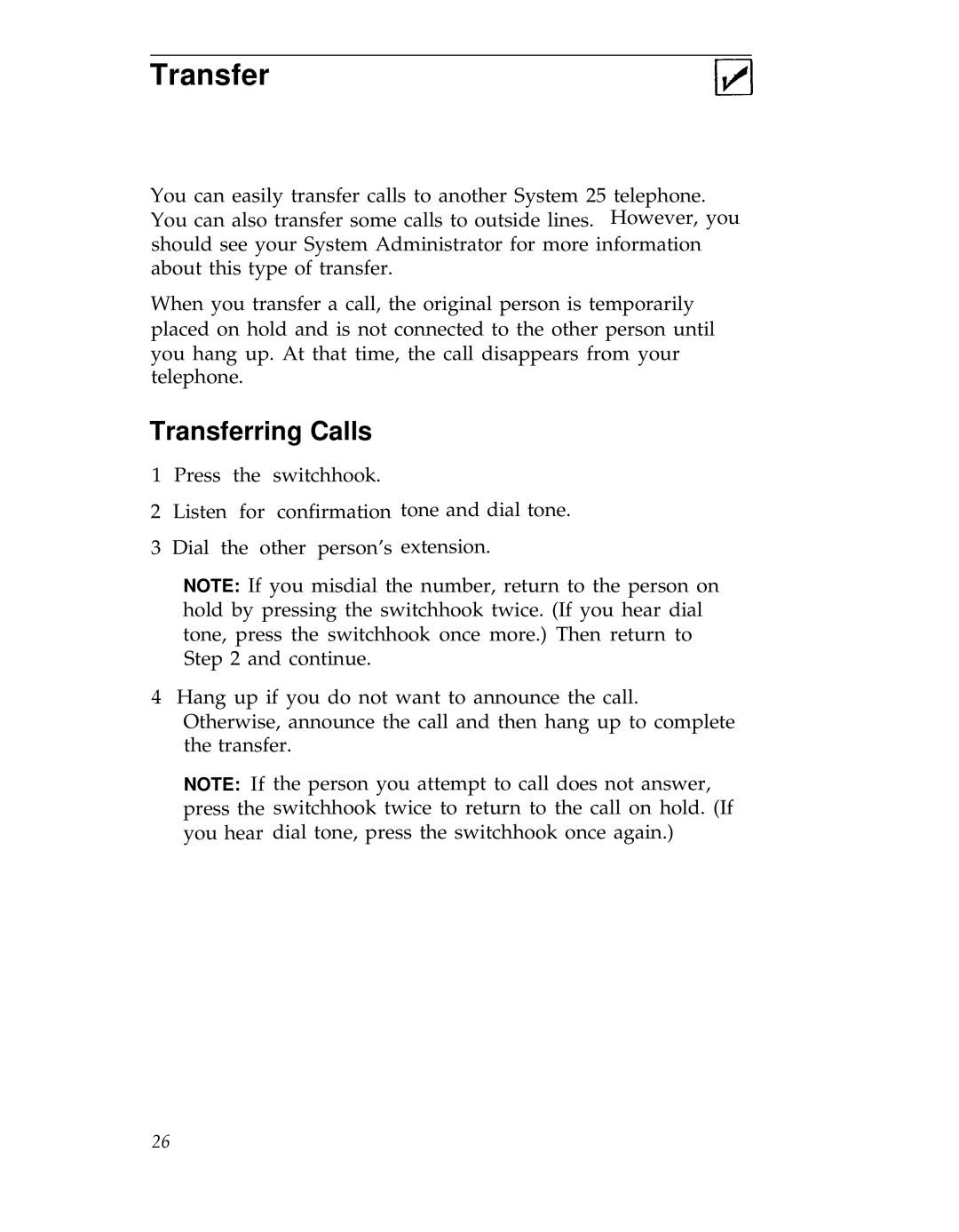 3D Connexion 555-540-702 manual Transferring Calls 