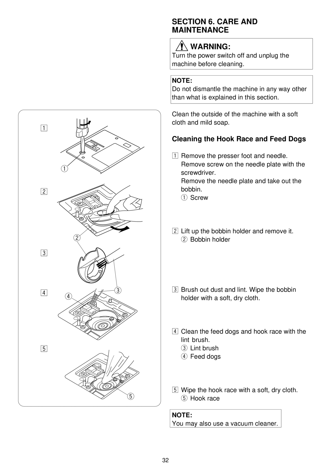 3D Connexion 7318 instruction manual Care Maintenance 