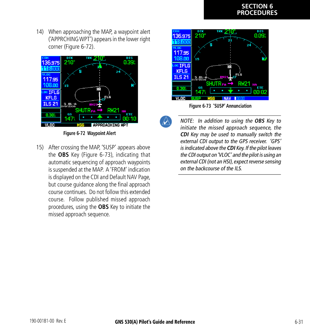 3D Connexion GNS 530(A) manual Waypoint Alert 