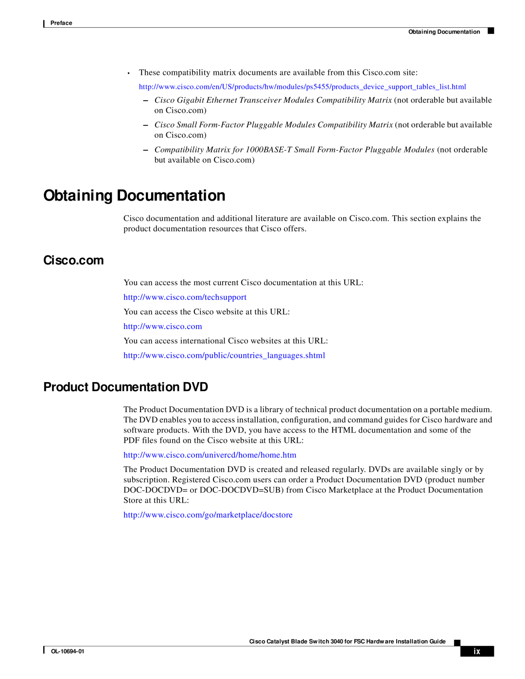 3D Connexion OL-10694-01 appendix Obtaining Documentation, Product Documentation DVD 