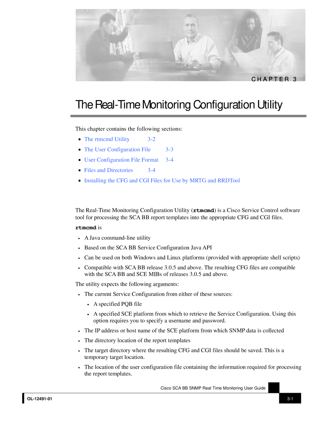 3D Connexion OL-12491-01 manual Real-Time Monitoring Configuration Utility, Rtmcmd is 