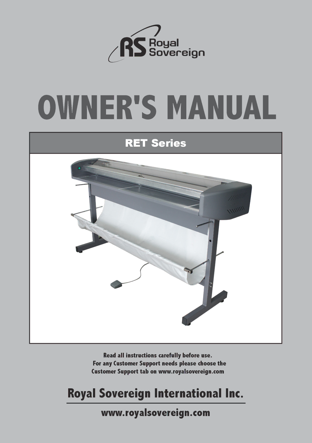 3D Connexion RET-2500, RET-2000, RET-1500 owner manual Royal Sovereign International Inc 