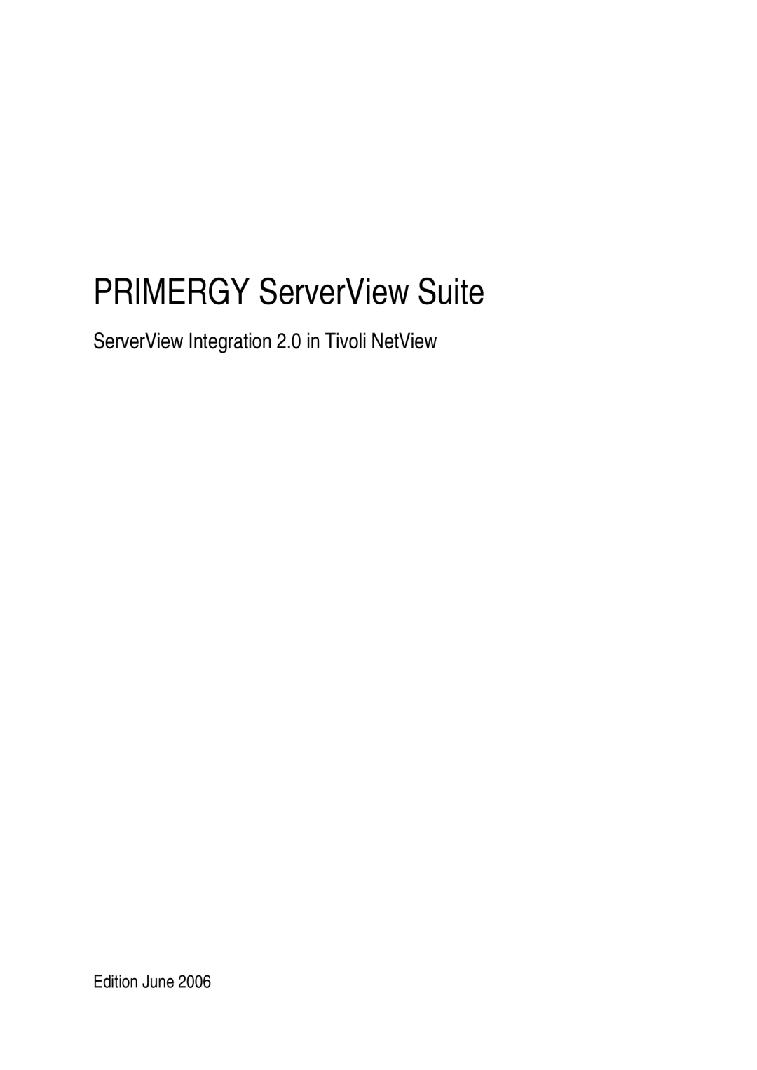 3D Connexion TivoII manual Primergy ServerView Suite 